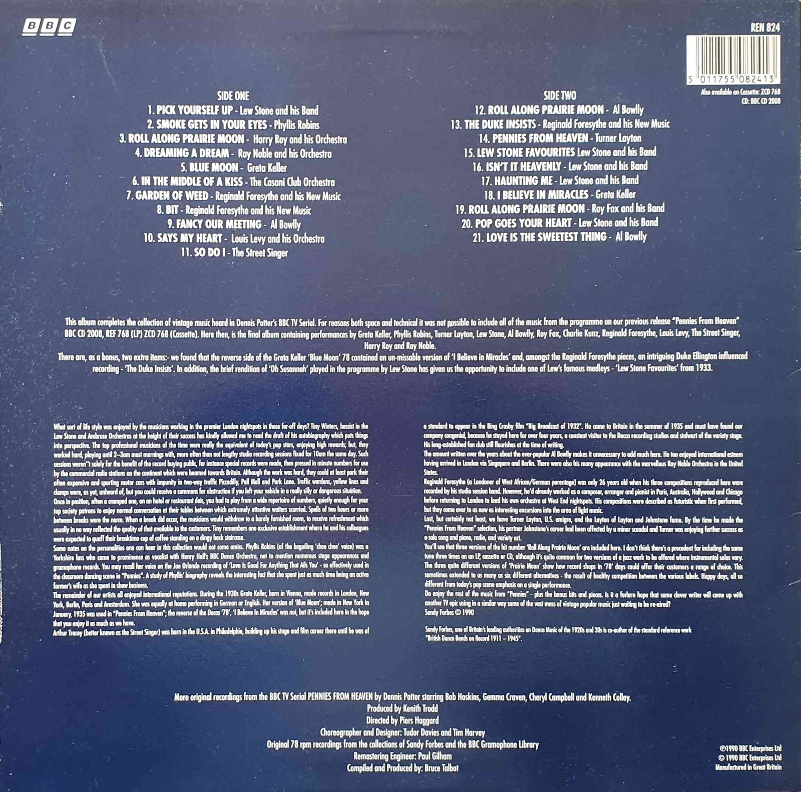 Back cover of REN 824